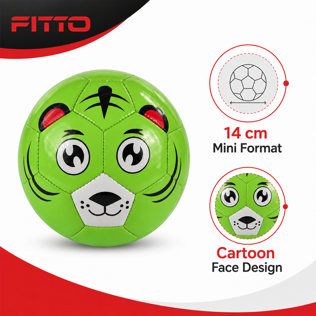 120 Pieces Mini Football Ball, Cartoon Face Design, 14 cm Single Ball, Assorted Colours