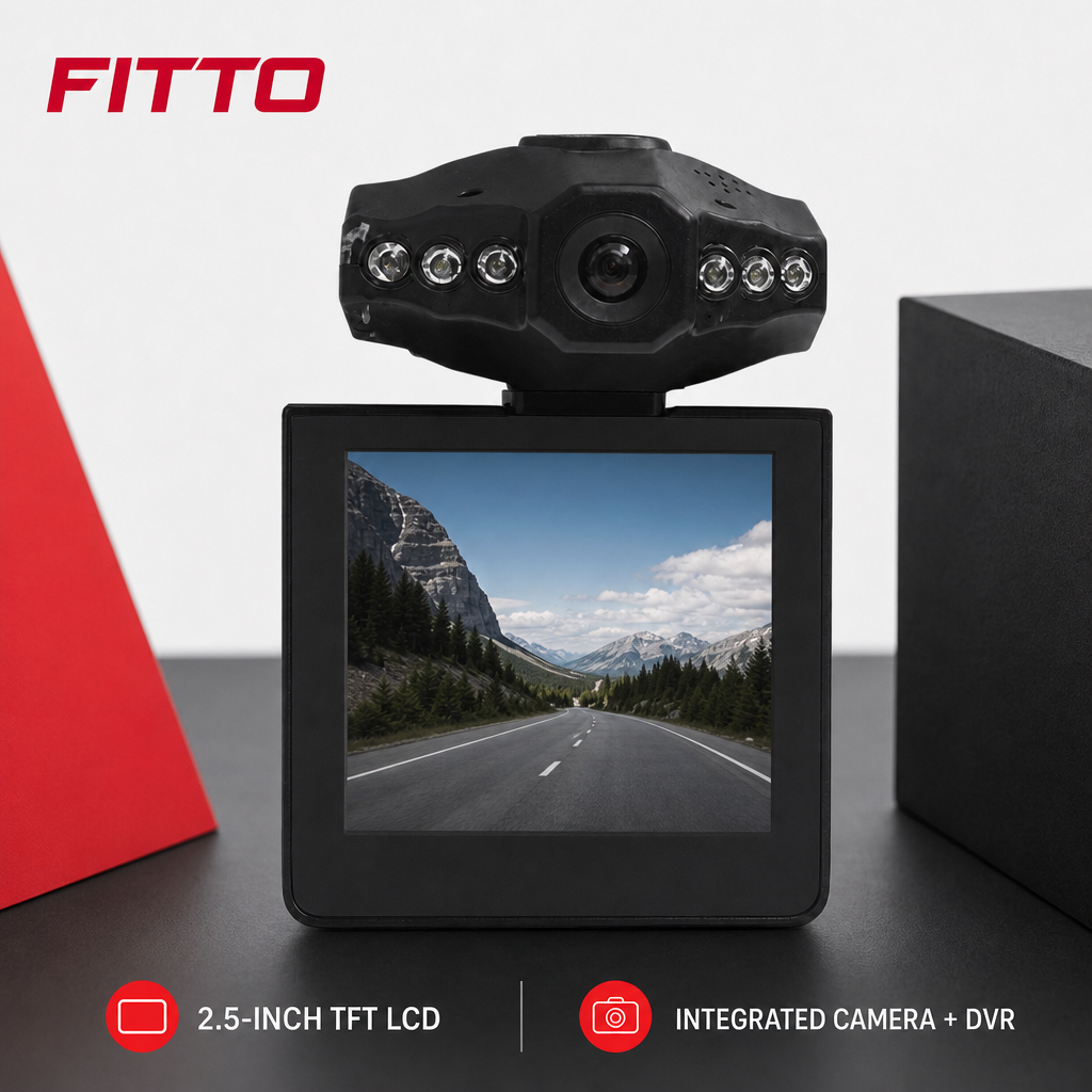 60 Pieces Portable DVR Cameras with 2.5 Inch TFT LCD Screen, Black, 1 Unit
