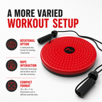 96 Pieces Waist Twister Disc with Resistance Ropes, Red, 30 cm