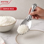 96 Pieces Stainless Steel Rice Serving Spoon, Large 29 cm, 1 Piece