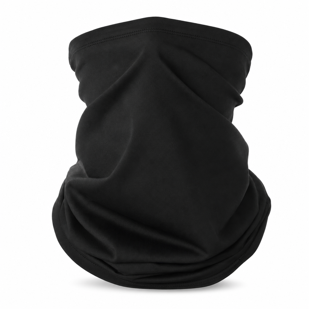 120 Pieces Sports Face and Neck Mask, Black Neck Gaiter for Outdoor Training