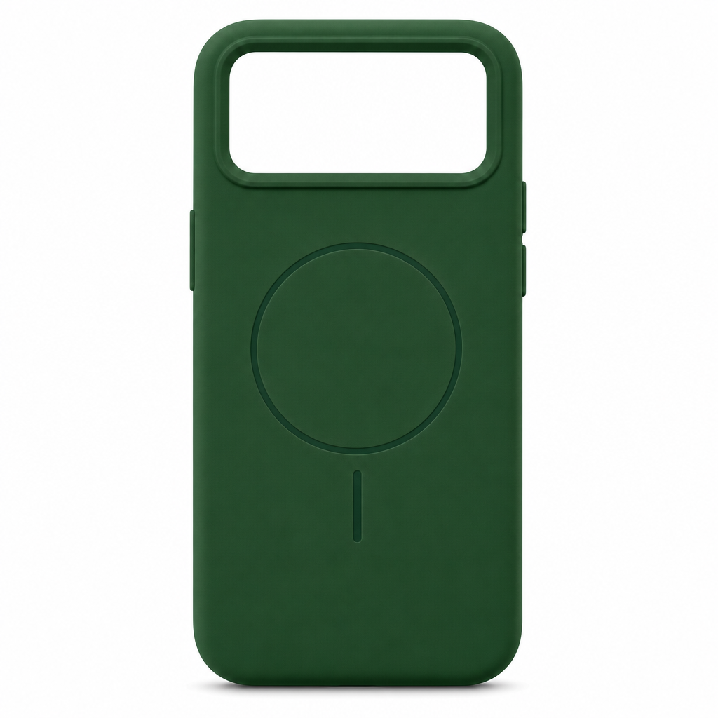120 Pieces Silicone Magnetic Phone Cases with Raised Camera Protection for 17 Pro, Green