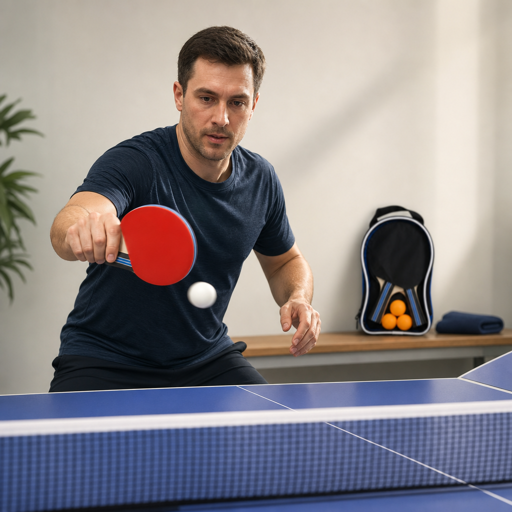 72 Pieces Table Tennis Racket Set with Balls and Carry Case, 32 x 22 x 7 cm