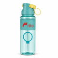 96 Pieces Plastic Sports Water Bottles with Carry Strap, 750 ml, Teal and Yellow, 1 Piece