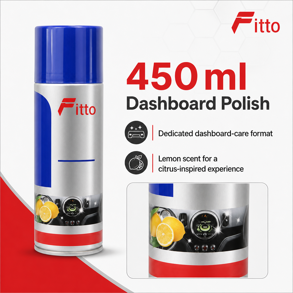120 Pieces Dashboard Polish, Lemon Scent, 450 ml