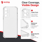240 Pieces Clear Protective Phone Cases for 15 Pro Max with Reinforced Corners and Anti-Burst Design