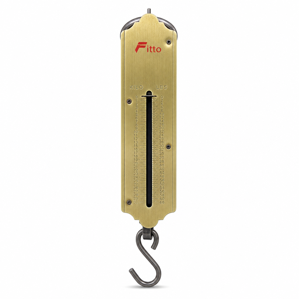 60 Pieces Heavy Duty Mechanical Spring Balance Hanging Scale, 150 kg Capacity, 22 cm, Brass, 1 Piece