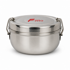 96 Pieces Stainless Steel Lunch Box with Plate, 11.5 cm