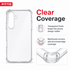 240 Pieces Clear Protective Phone Cases with Reinforced Corners for iPhone 17 Air