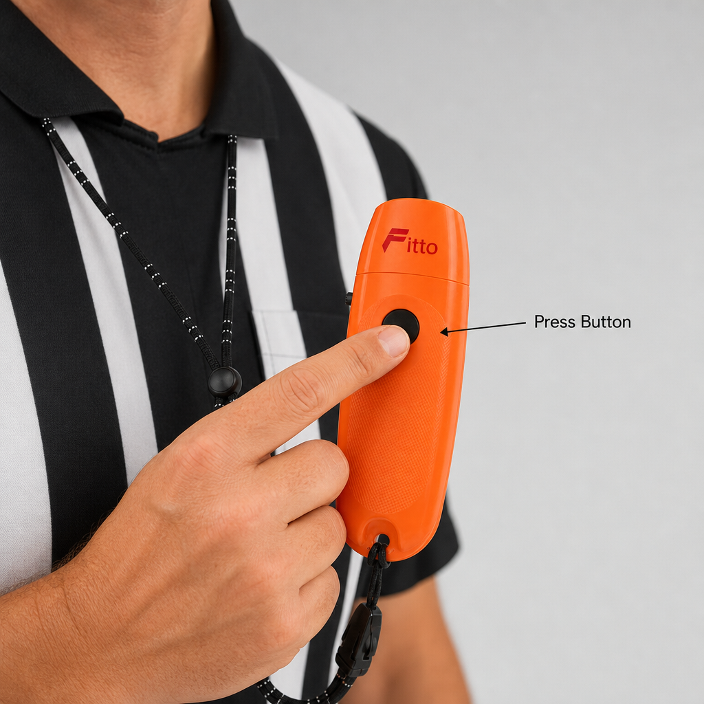 72 Pieces Electronic Sports Whistles with Lanyard, Orange