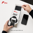 120 Pieces 360-Degree Privacy Tempered Glass Screen Protectors for Smartphone, Black