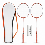 96 Pieces Badminton Racket Set with Shuttlecocks and Carry Bag, Two Rackets for Court and Outdoor Play