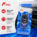 96 Pieces Car Air Fresheners, New Car Scent, Blue Hanging Fragrance for Vehicle Interior