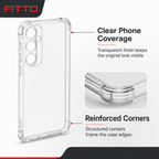 240 Pieces Clear Anti-Burst Protective Phone Cases with Reinforced Corners for iPhone 13