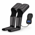 48 Pieces Air Compression Leg Massager with Remote Control, Black and Grey, 1 Set