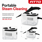 48 Pieces Portable Steam Cleaners for Household Surfaces, Compact Home Cleaning Appliance