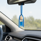 96 Pieces Car Air Fresheners Hanging Bottle for Vehicle Interior, Blue, 1 Piece
