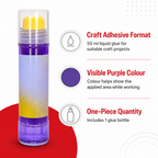 240 Pieces Purple Glue 50 ml, Craft Adhesive, 1 Piece