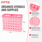 96 Pieces Plastic Multipurpose Desk Organizers Basket, Cutlery and Stationery Holder, 23 x 16 x 19 cm, 1 Piece