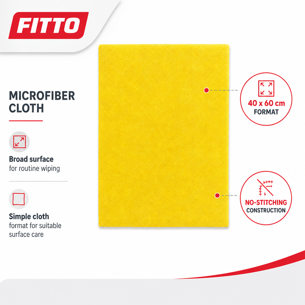 120 Pieces Microfiber Cleaning Cloth, No Stitching, 40 x 60 cm, Yellow, Single Piece