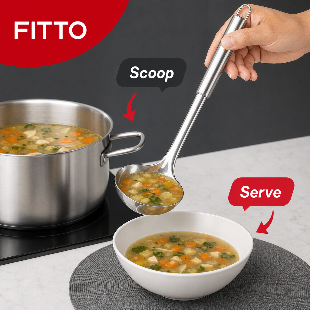 72 Pieces Stainless Steel Soup Ladle, 32 cm, Silver, Single Serving Utensil for Kitchen Cooking