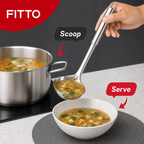 72 Pieces Stainless Steel Soup Ladle, 32 cm, Silver, Single Serving Utensil for Kitchen Cooking