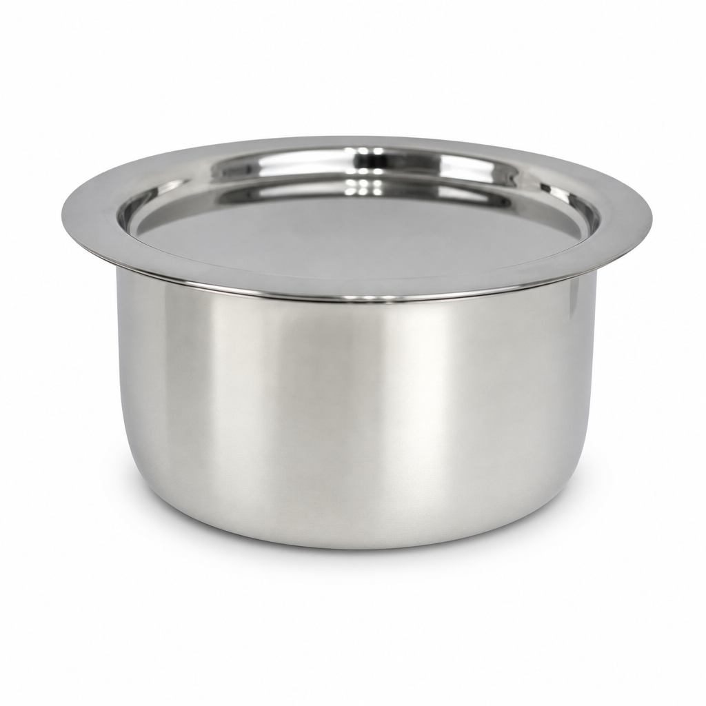 48 Pieces Stainless Steel Cooking Pan with Plain Bottom, 26 cm