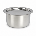 48 Pieces Stainless Steel Cooking Pan with Plain Bottom, 26 cm