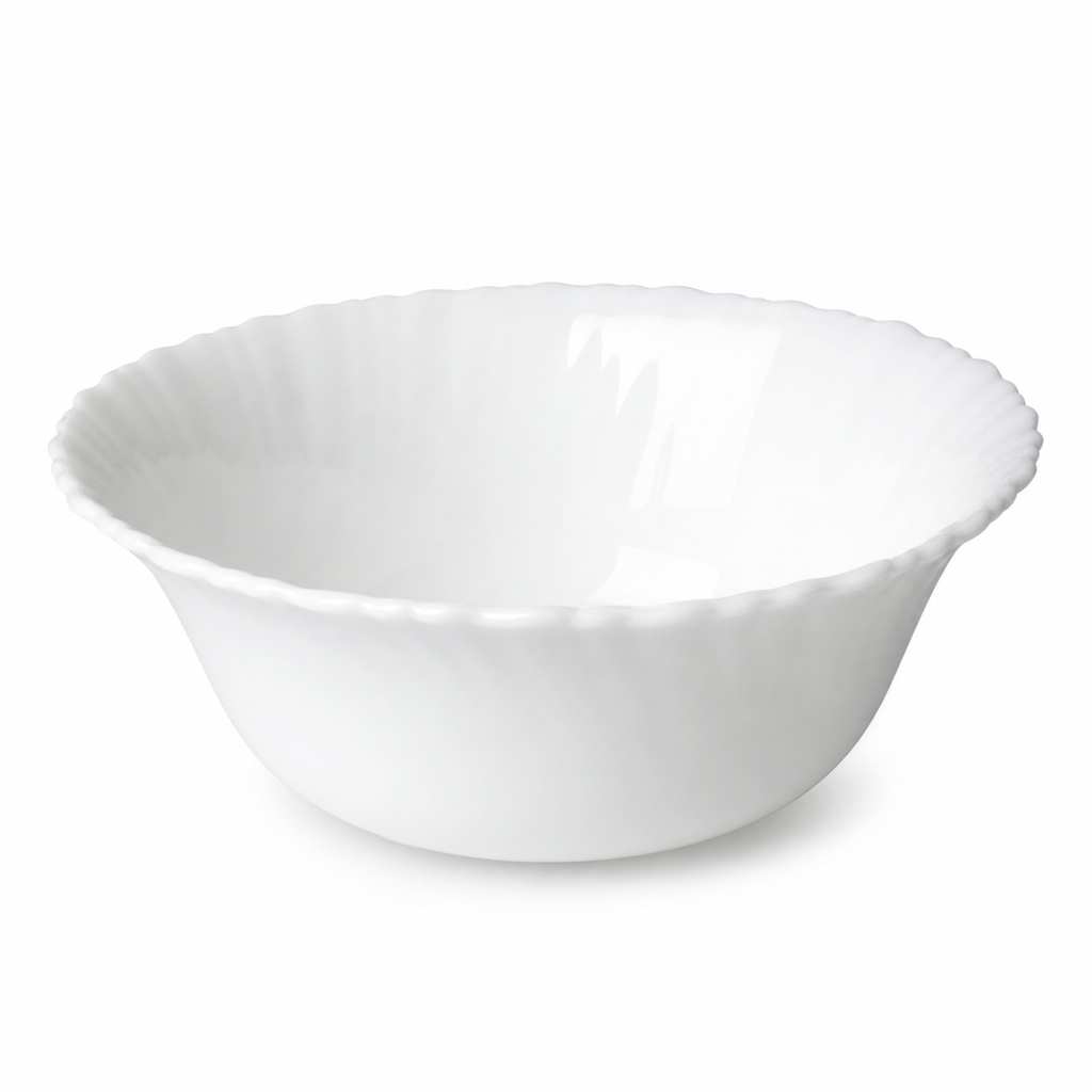 96 Pieces Opal Glass Serving Bowl, 8 Inch, White Round Tablewares for Salads, Fruit and Shared Dishes