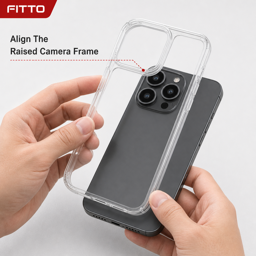 144 Pieces Crystal Clear Transparent Phone Cases with Raised Camera Frame for iPhone 17 Pro