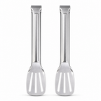 96 Pieces Stainless Steel Slotted Turner Set, 2-Piece Kitchen Utensils, 35 cm