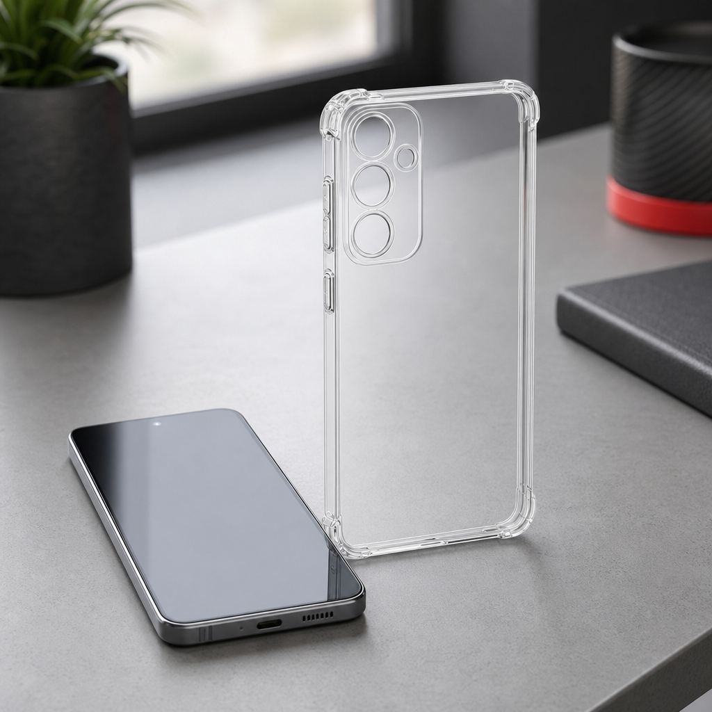 240 Pieces Clear Anti-Burst Protective Phone Cases with Reinforced Corners for Smartphone