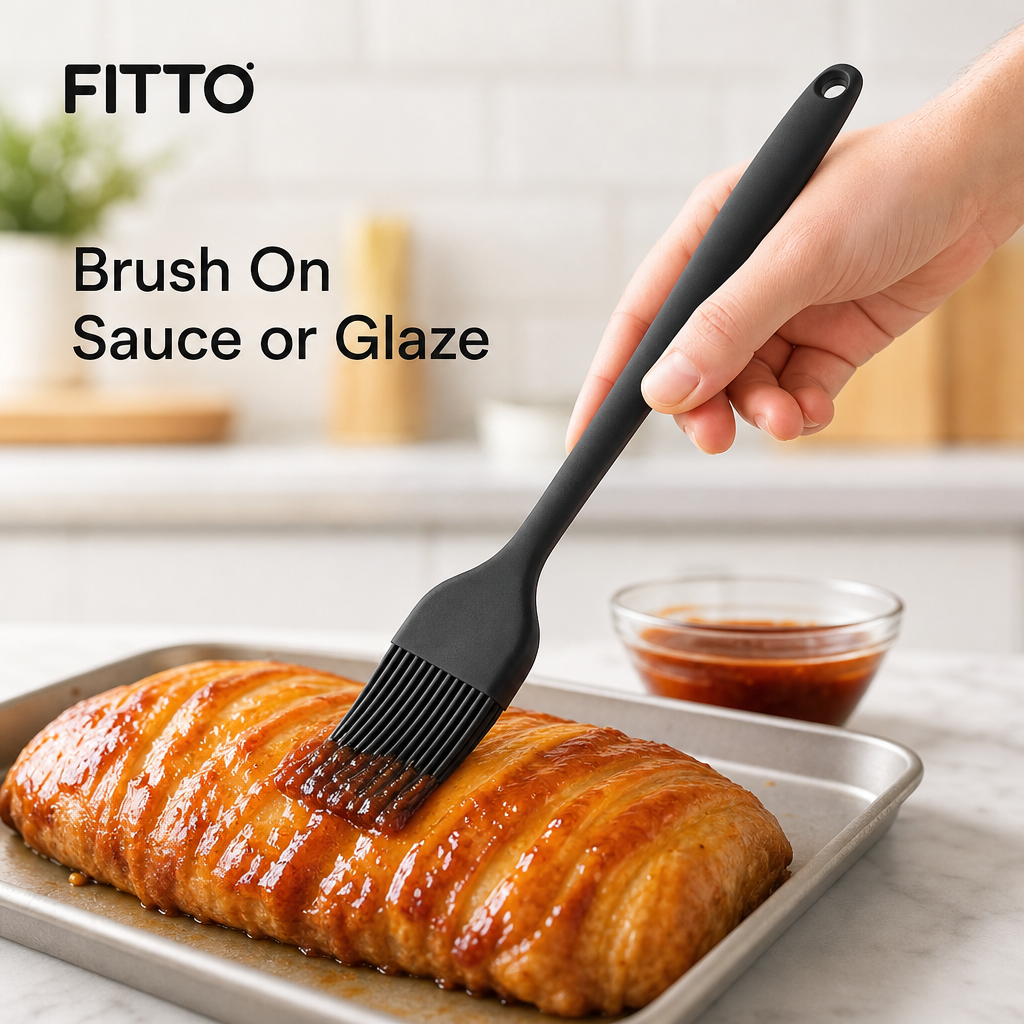 120 Pieces Silicone Basting Brush with Handle, 25 cm Cooking and Pastry Brush