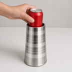 240 Pieces Stainless Steel Drinking Tumbler, Silver, 18 cm