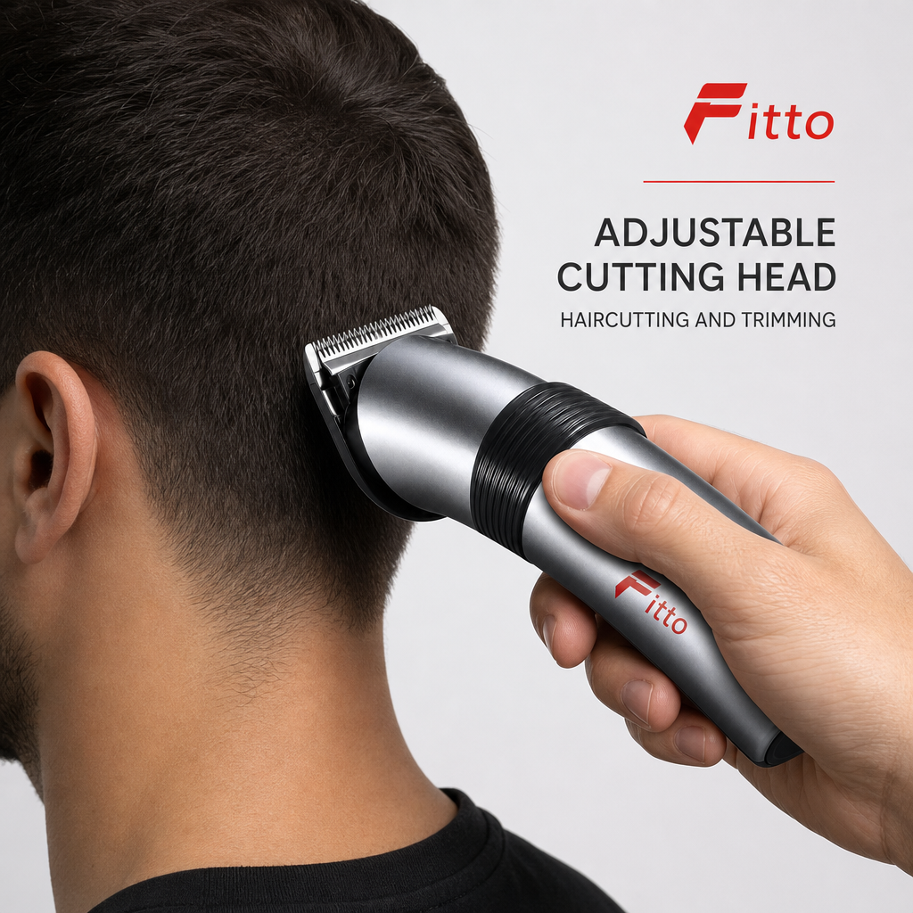 72 Pieces Electric Hair Clipper with Adjustable Cutting Head, Silver and Black, 1 Piece