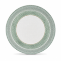 72 Pieces Round Woven Serving Trays, 50 cm, Sage Green Decorative Tabletop Tray