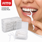 96 Pieces Dental Floss Picks, White, 50 Pieces Per Pack, 12-Pack