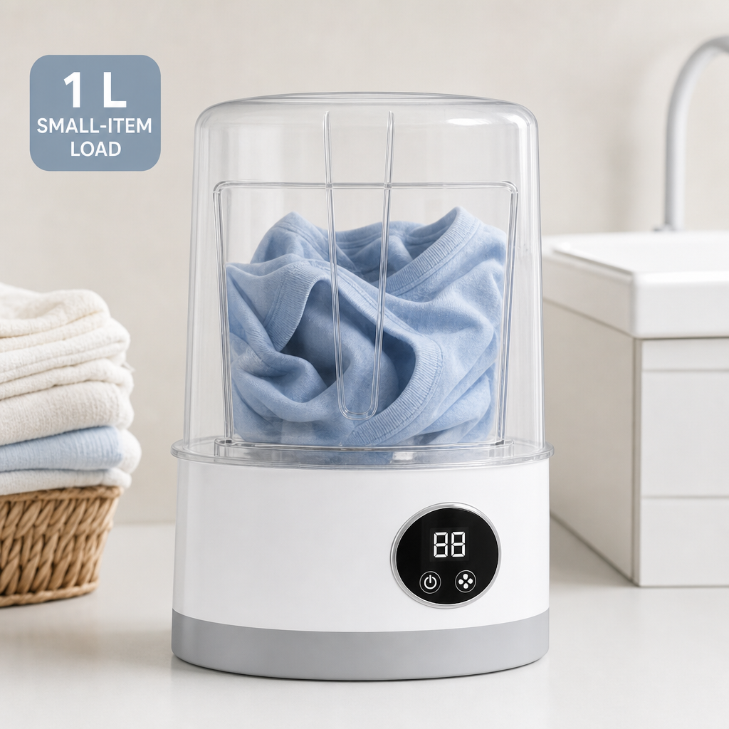 72 Pieces White Mini Washing Machines, 1 L, Compact Laundry Appliance, 1 Piece