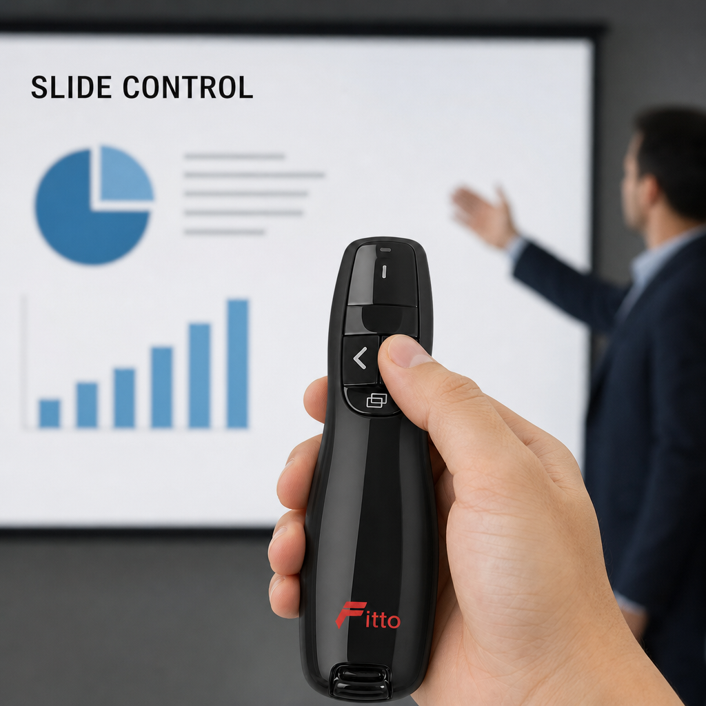 60 Pieces 2400 Laser Presentation Remote with Wireless Control for Slide Navigation and Presentations