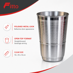 120 Pieces Stainless Steel Drinking Tumbler, Silver, Single Piece