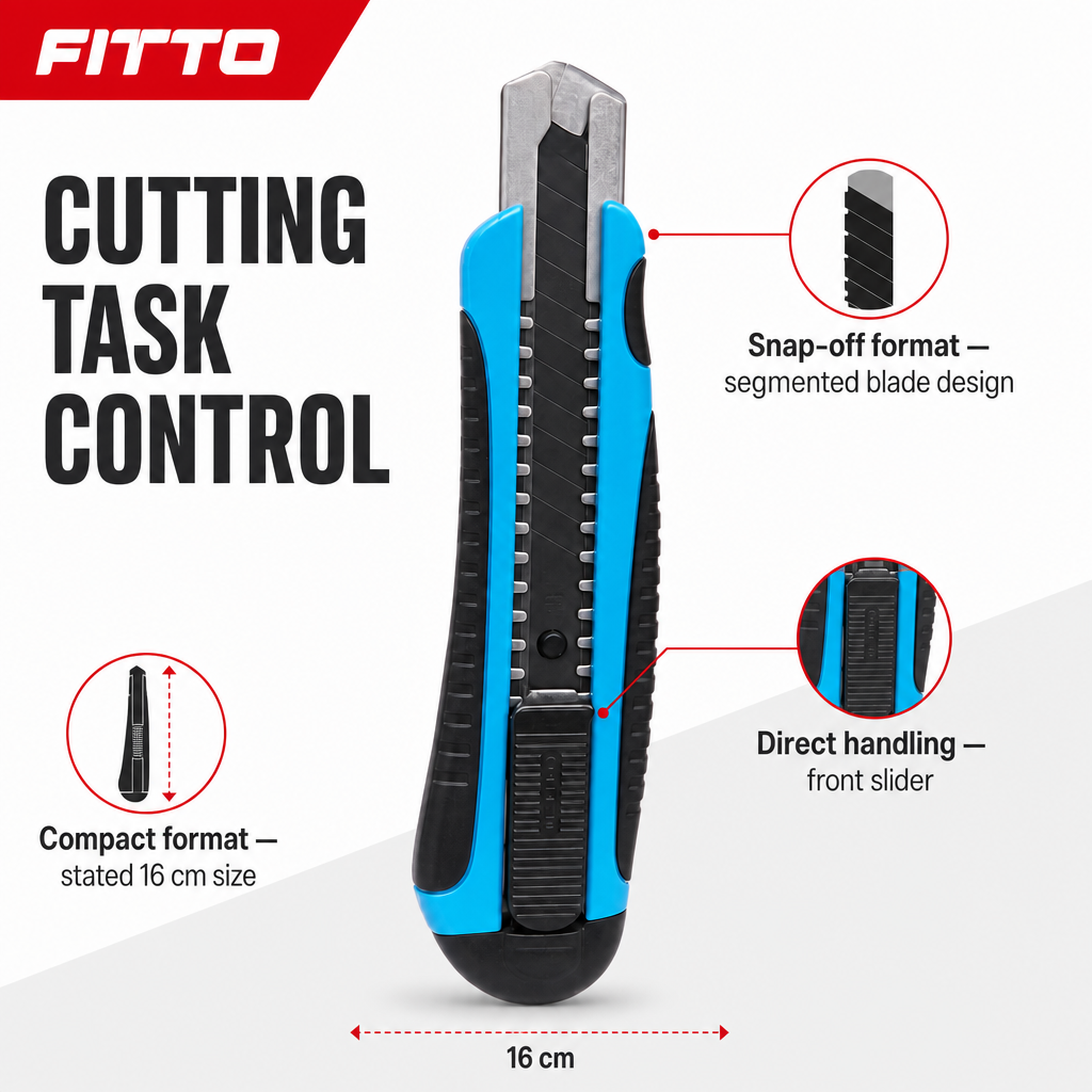 120 Pieces Snap-Off Utility Knives Cutter, 16 cm, Blue and Black, 1 Piece