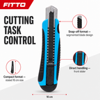 120 Pieces Snap-Off Utility Knives Cutter, 16 cm, Blue and Black, 1 Piece