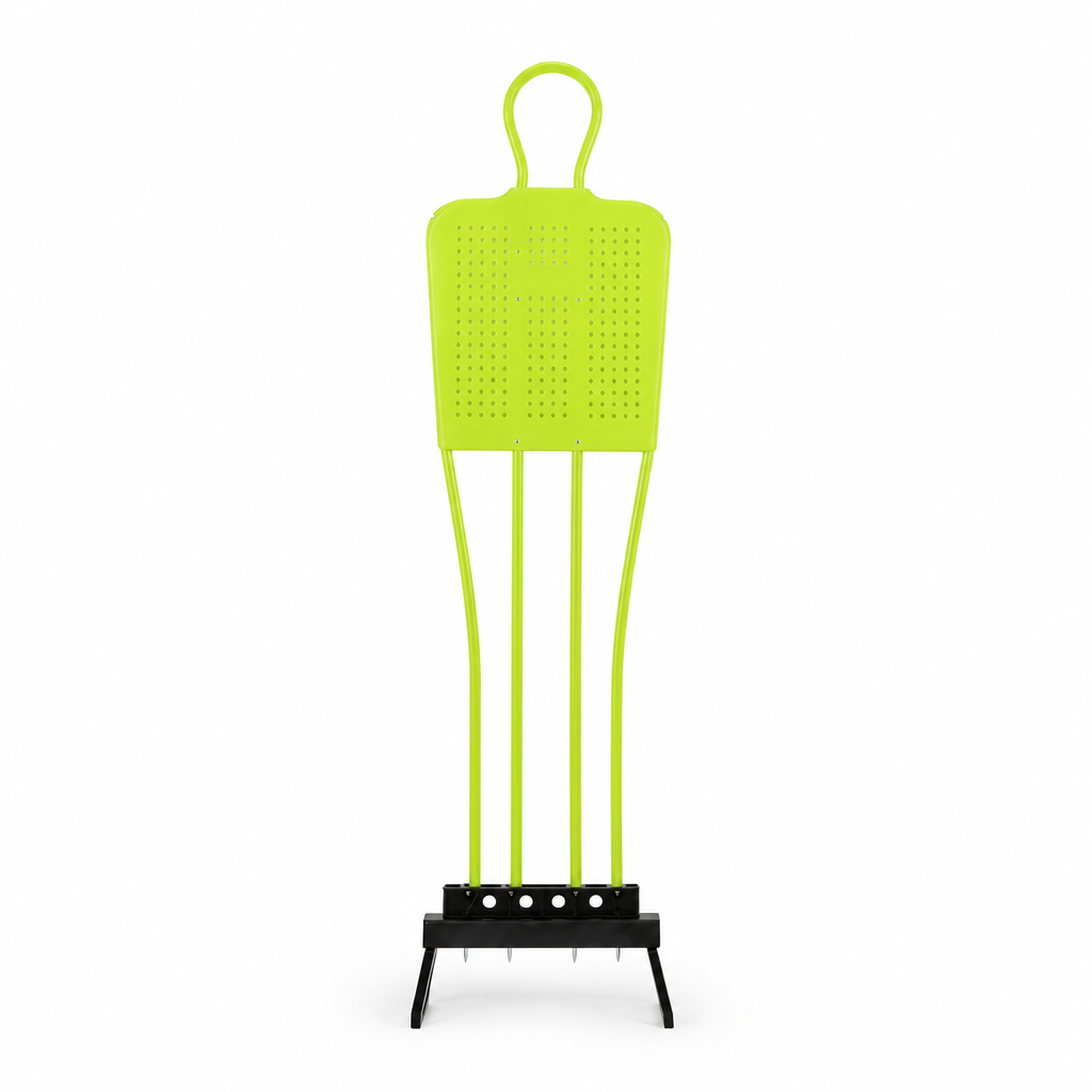 48 Pieces Metal Frame Soccer Training Mannequins, 175 cm, Neon Green, 1 Piece