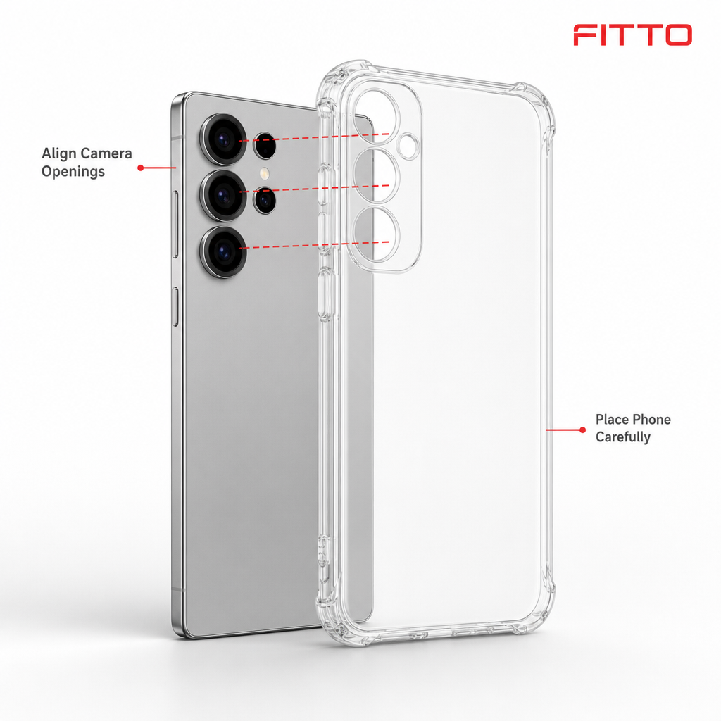 240 Pieces Clear Anti-Burst Protective Phone Cases with Reinforced Corners for S25 Ultra
