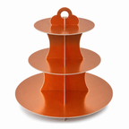 120 Pieces Rose Gold 3-Tier Cupcake Stands, Dessert Display Tower, 1 Piece, 30 x 25 x 4 cm