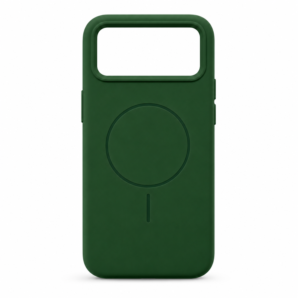120 Pieces Silicone Magnetic Phone Cases with Raised Camera Protection, Green Cover for 15 Pro Max Model