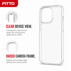 144 Pieces Transparent Phone Cases with Raised Camera Frame for 16-Series Smartphone, Single Clear Cover
