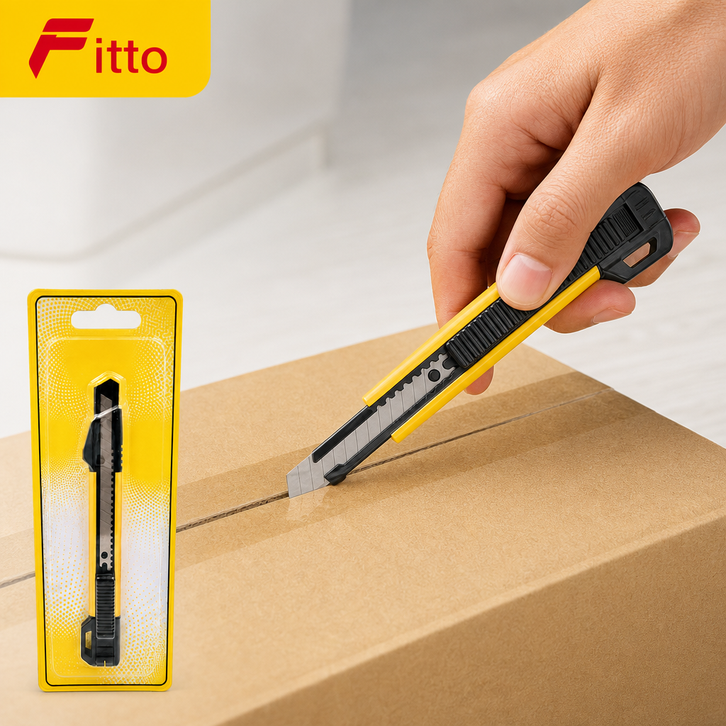 120 Pieces Utility Knives, Yellow and Black 9 mm Blade Cutter, 1 Piece