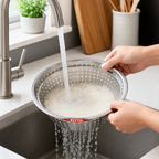 72 Pieces Stainless Steel Rice Strainer, 25 cm Round Kitchen Sieve
