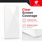 120 Pieces Screen Protectors Tempered Glass Dust-Resistant Borderless Design for Large Smartphone Display, Single Piece